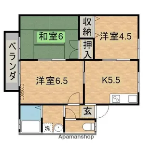 ハイムラコンテ【201号室】の間取り