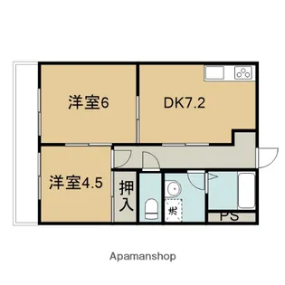 大和マンション五番館【506号室】の間取り