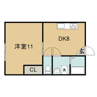 大和マンション五番館【104号室】の間取り