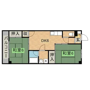 ロイヤルマンション【203号室】の間取り