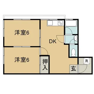 コーポそら【205号室】の間取り