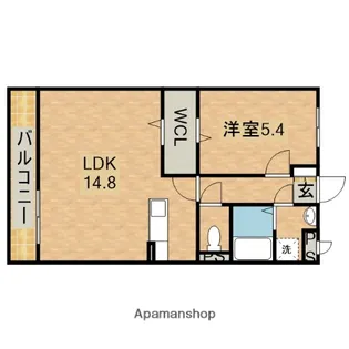 メゾン・ラリーブ【102号室】の間取り