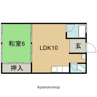 滝畑アパート【103号室】の間取り