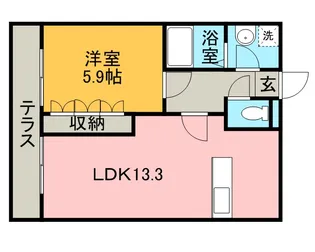 エポックタウンM【205号室】の間取り