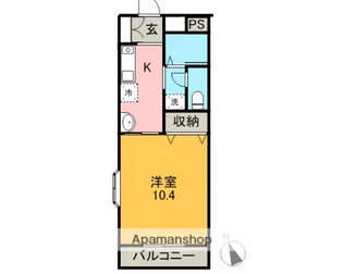 プランタン小泉【301号室】の間取り