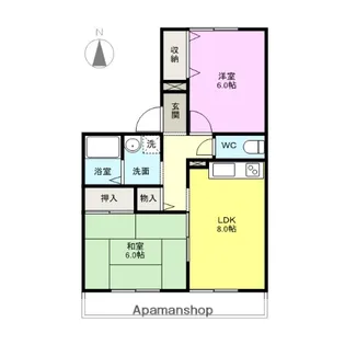 プランドール423【201号室】の間取り