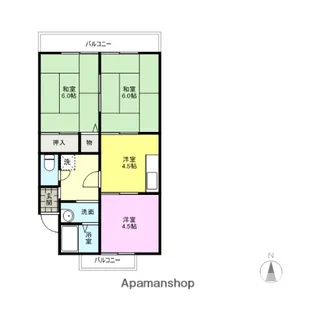 3DKの間取り画像
