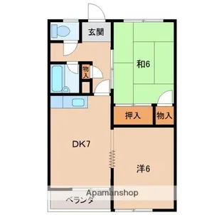 ロイヤルプラザ【202号室】の間取り