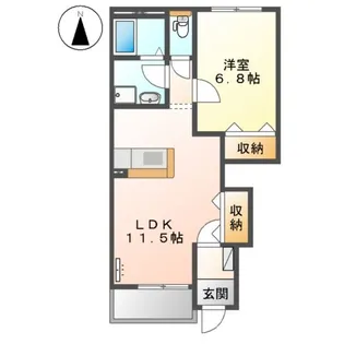 ロイヤルヒルズⅡ【1階】の間取り