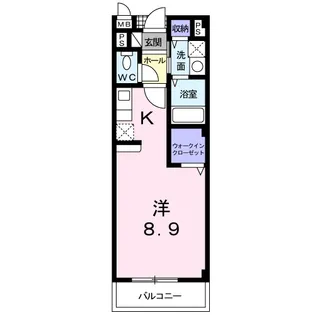 ヒルズ グランデ【208号室】の間取り