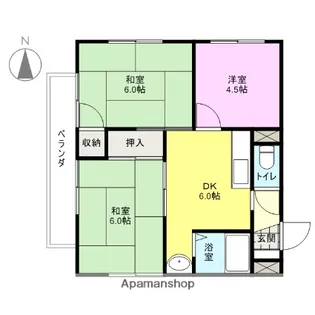 ハイツ柿の実Ⅰ【201号室】の間取り