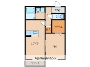グリーンヒルとまと妙寺A棟【203号室】の間取り