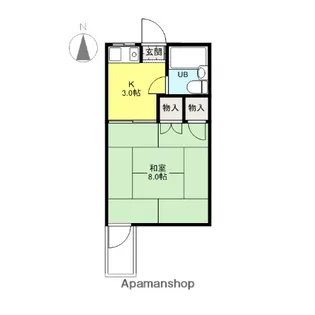 ピーチハウス【C-5号室】の間取り