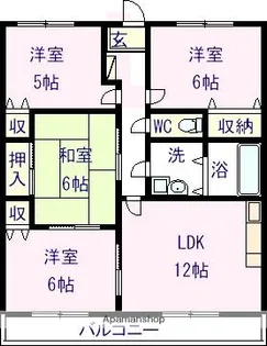 上嶋マンションⅡ【101号室】の間取り