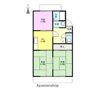 ファミール下兵庫【203号室】の間取り