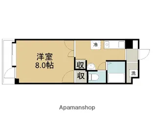スカイマンション永楽【7010号室】の間取り