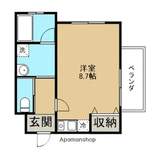 ハイツエステートⅣ【401号室】の間取り