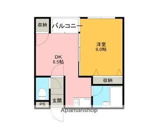 コーポサツキⅡ【2階】の間取り