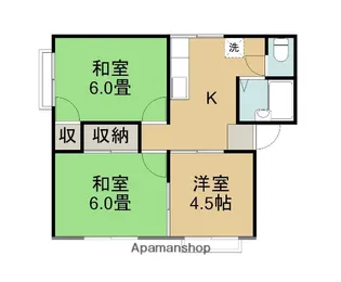 コーポISK【201号室】の間取り
