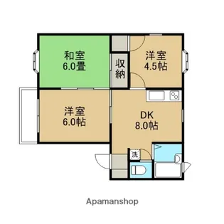 コーポサツキⅠ【1階】の間取り
