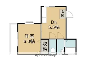 ジュネス雲山【1階】の間取り