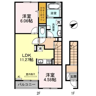 コマース グローリー【2階】の間取り