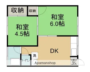 大装マンション【26号室】の間取り