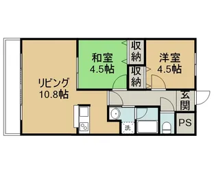 TO THE MOON【303号室】の間取り