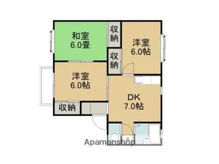 コーポ 福岡【2階】の間取り