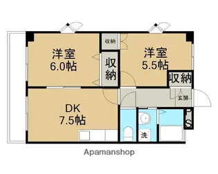 アドヴァンスKⅡ【103号室】の間取り