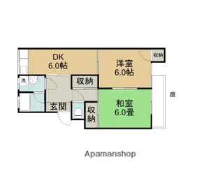 2DKの間取り画像