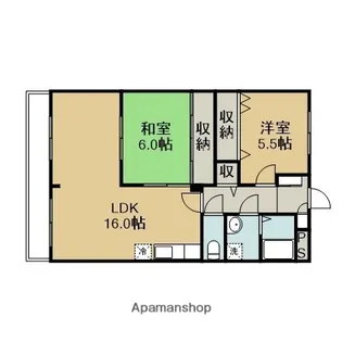 ヴェルドミール F【4階】の間取り