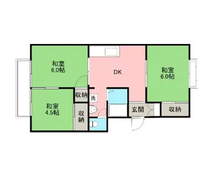 ベルビューササキⅡ【2階】の間取り