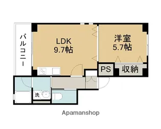 ブルーナ南吉方【602号室】の間取り