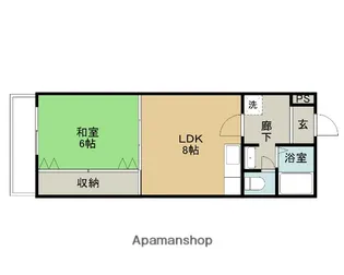 サウスシティー【207号室】の間取り