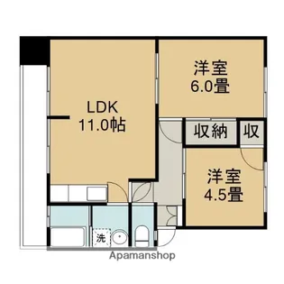 クラウディア湯所【31号室】の間取り