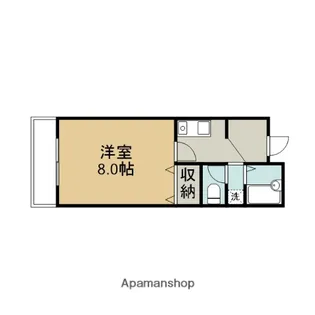 パレス玉川【101号室】の間取り