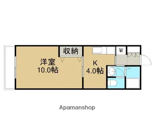 アンダンテ桂木【102号室】の間取り