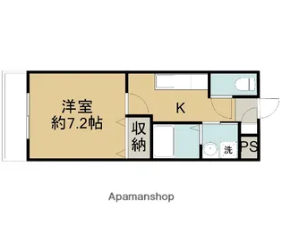 ユービー・ヒルズ【101号室】の間取り
