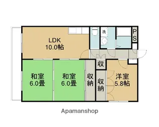 オオガコンフォート【201号室】の間取り