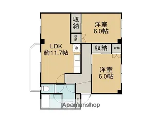 ハイツいせきD棟【306号室】の間取り