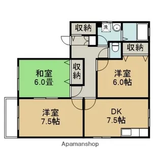 ベルエポック【1号室】の間取り