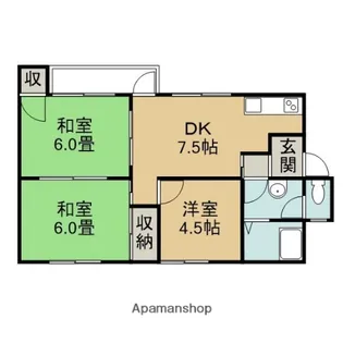 スタッフ88【205号室】の間取り