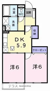 メゾン・アステール【103号室】の間取り