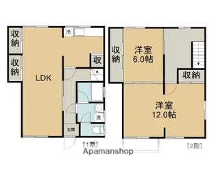 アジヤハイツ【1階】の間取り