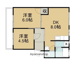 前川マンション【3階】の間取り