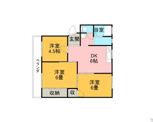 前川マンション【202号室】の間取り