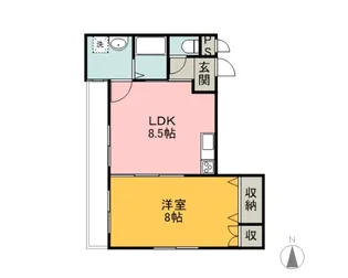 コアコート南町【3階】の間取り