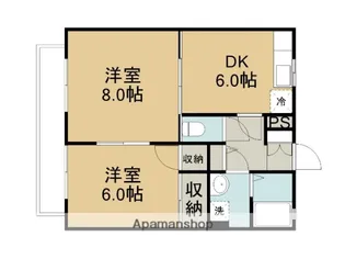 ソレアードJJ【1階】の間取り