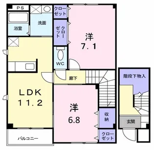 ペニーレイン【2階】の間取り